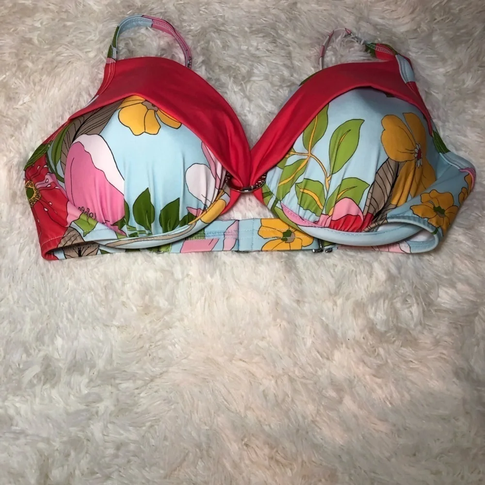 VENUS Pink and Red Bikini Swimwear DD top